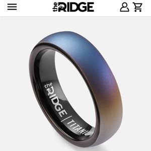 Ridge Titanium Ring (size 10)